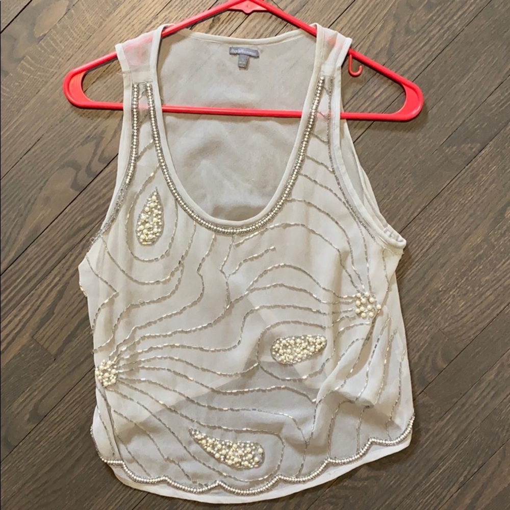 Sheer tank top
